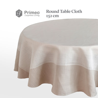 PRIMEO Premium Yarn Dyed Round Table Cloth
