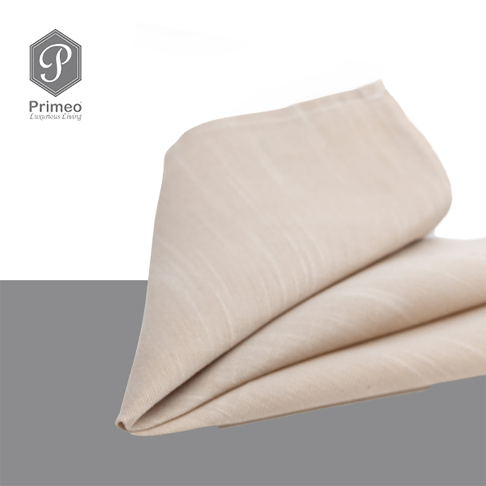 PRIMEO Premium Yarn Dyed Table Napkin 100% Polyester 18x18" Set of 4 Heavy Duty Fabric 170gsm Amazing Gift Idea For Any Occasion!