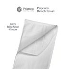 Primeo 100% Cotton Beach Towel - Popcorn Weave Collection Towels