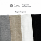 Primeo 100% Cotton Face Towel - Popcorn Weave Collection Towels
