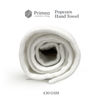 Primeo 100% Cotton Hand Towel - Popcorn Weave Collection Towels