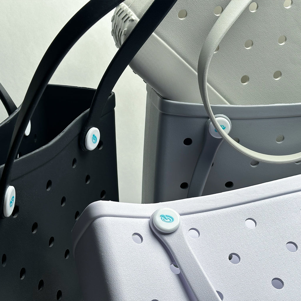 Quencha Heavy-Duty Rubber Tote Bag Waterproof Utility & Grocery Bag Washable EVA Material