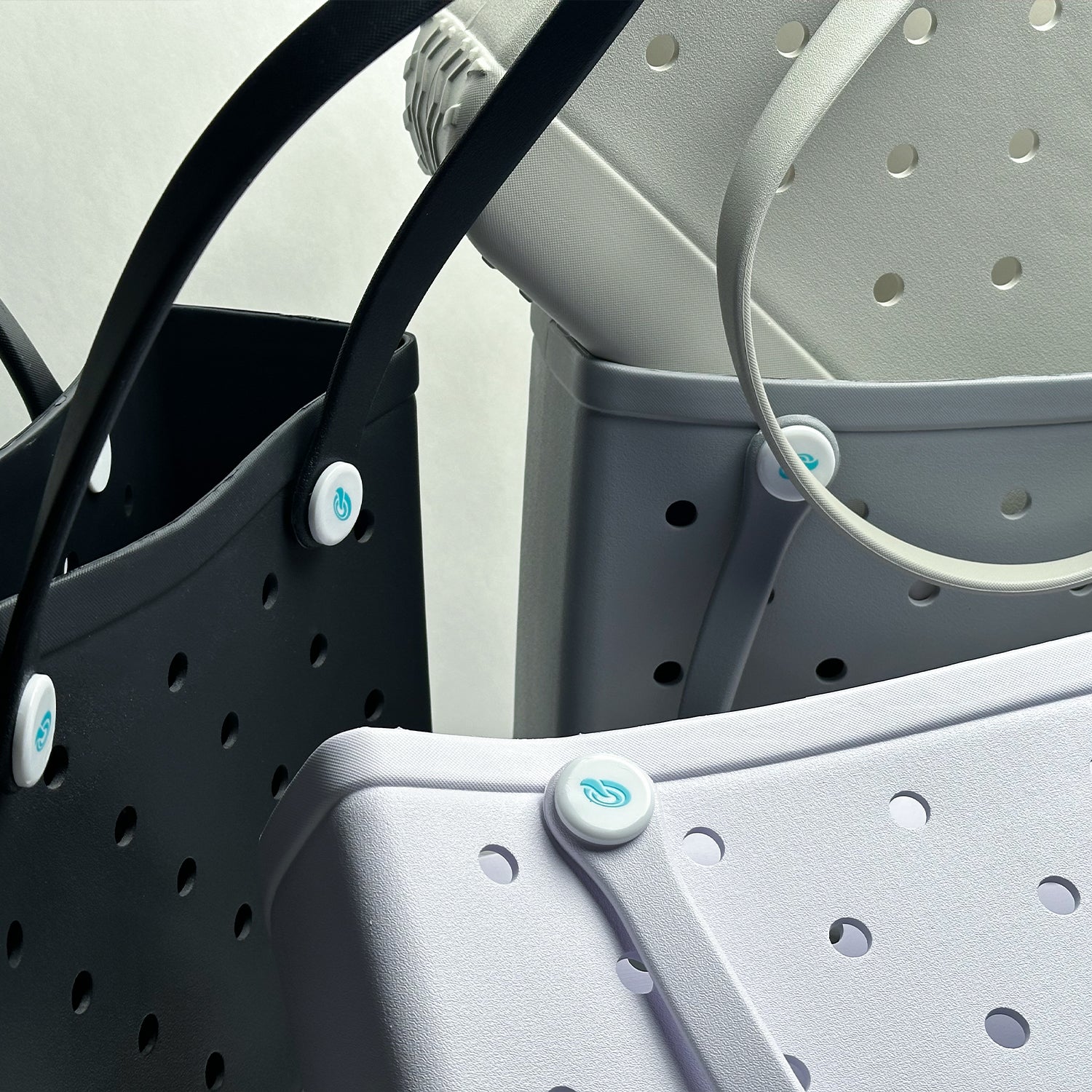 Quencha Heavy-Duty Rubber Tote Bag Waterproof Utility & Grocery Bag Washable EVA Material