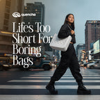 Quencha Heavy-Duty Rubber Tote Bag Waterproof Utility & Grocery Bag Washable EVA Material