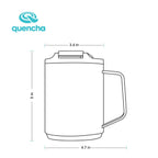 QUENCHA 14oz Flip Cap Insulated Coffee Mug