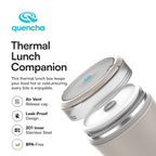QUENCHA 1300ml  2-Layer Stainless Steel Insulated Lunch Box