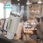 QUENCHA 37oz Straw Lid Insulated Mug Tumbler