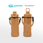 QUENCHA 19oz & 37oz Insulated Tumbler with Strap and Silicone Boot