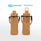 QUENCHA 19oz & 37oz Insulated Tumbler with Strap and Silicone Boot