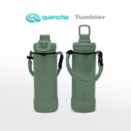 QUENCHA 19oz & 37oz Insulated Tumbler with Strap and Silicone Boot