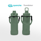 QUENCHA 19oz & 37oz Insulated Tumbler with Strap and Silicone Boot