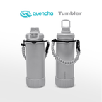 QUENCHA 19oz & 37oz Insulated Tumbler with Strap and Silicone Boot