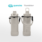 QUENCHA 19oz & 37oz Insulated Tumbler with Strap and Silicone Boot