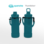 QUENCHA 19oz & 37oz Insulated Tumbler with Strap and Silicone Boot