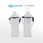 QUENCHA 19oz & 37oz Insulated Tumbler with Strap and Silicone Boot