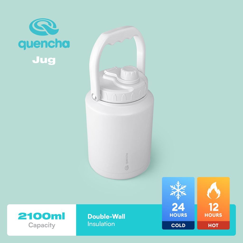 QUENCHA 71oz & 128oz Sports Collection Sports Lid Insulated Water Jug