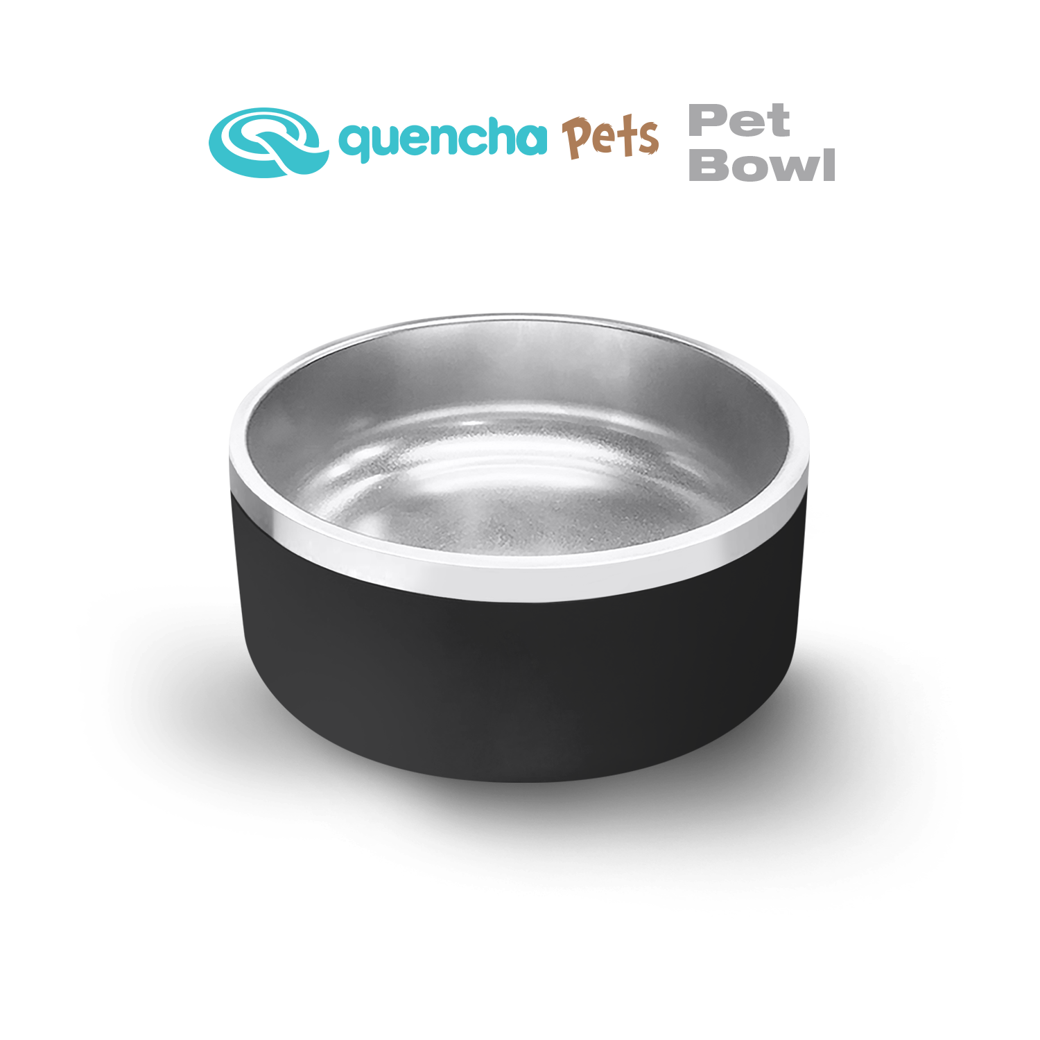 Quencha Double Wall Stainless Steel Pet Bowl