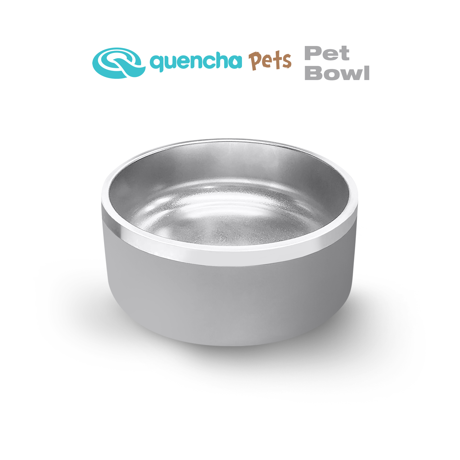 Quencha Double Wall Stainless Steel Pet Bowl