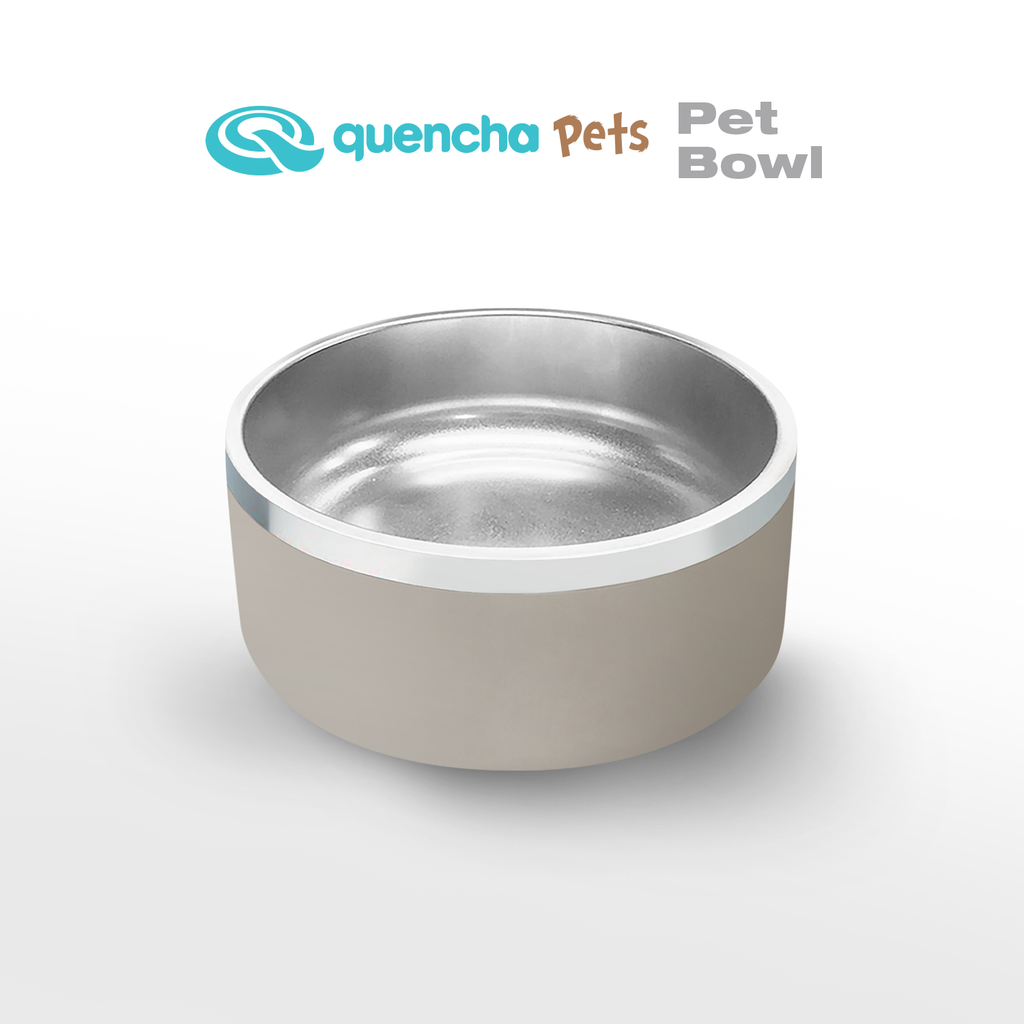 Quencha Double Wall Stainless Steel Pet Bowl