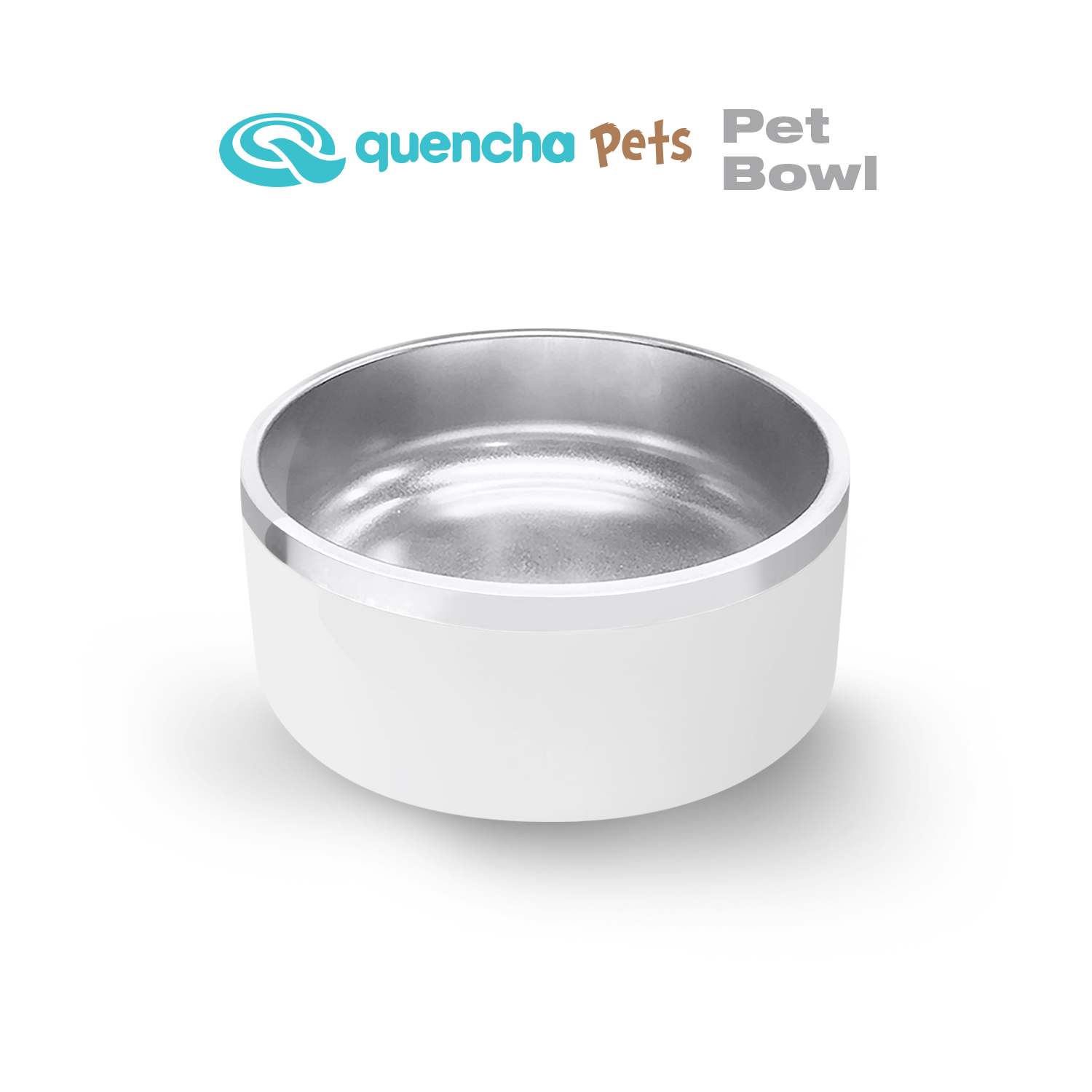 Quencha Double Wall Stainless Steel Pet Bowl
