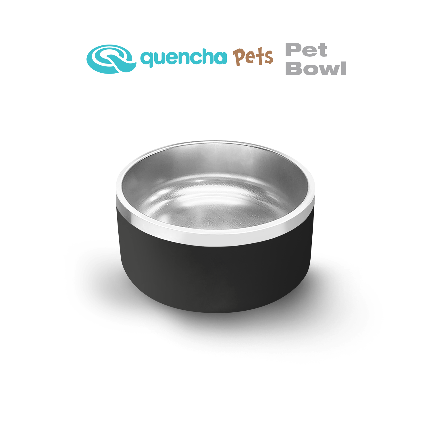 Quencha Double Wall Stainless Steel Pet Bowl