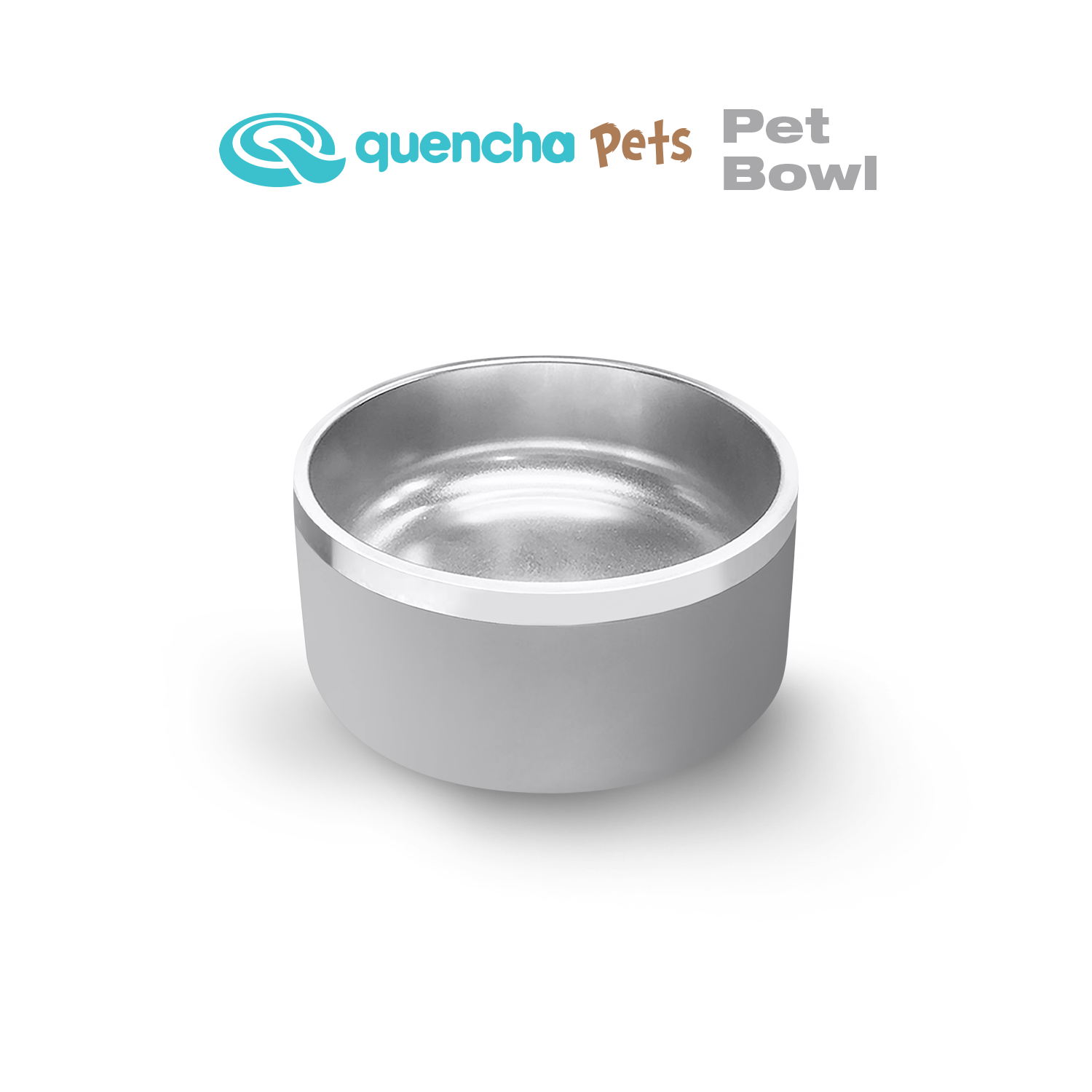 Quencha Double Wall Stainless Steel Pet Bowl