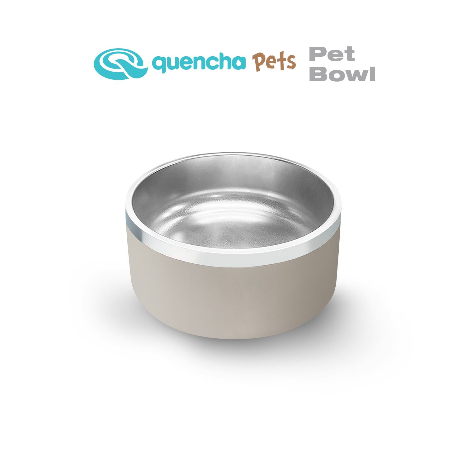 Quencha Double Wall Stainless Steel Pet Bowl