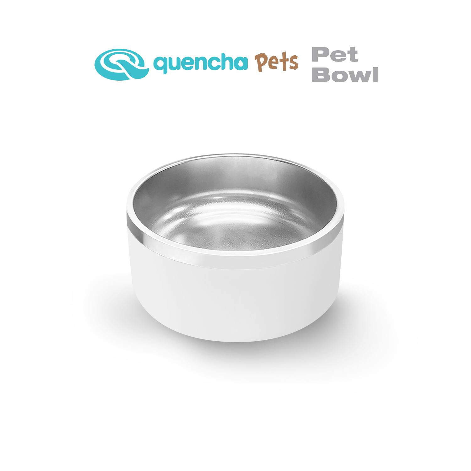 Quencha Double Wall Stainless Steel Pet Bowl
