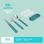 QUENCHA  Portable Cutlery Set, Collapsible Travel Utensils