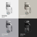 Quencha 680ML Travel Water Bottle Built-in Straw Dual Spout Leak-Proof