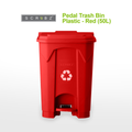 SCRUBZ Pedal Trash Bin Plastic 100L | 80L | 50L | 30L