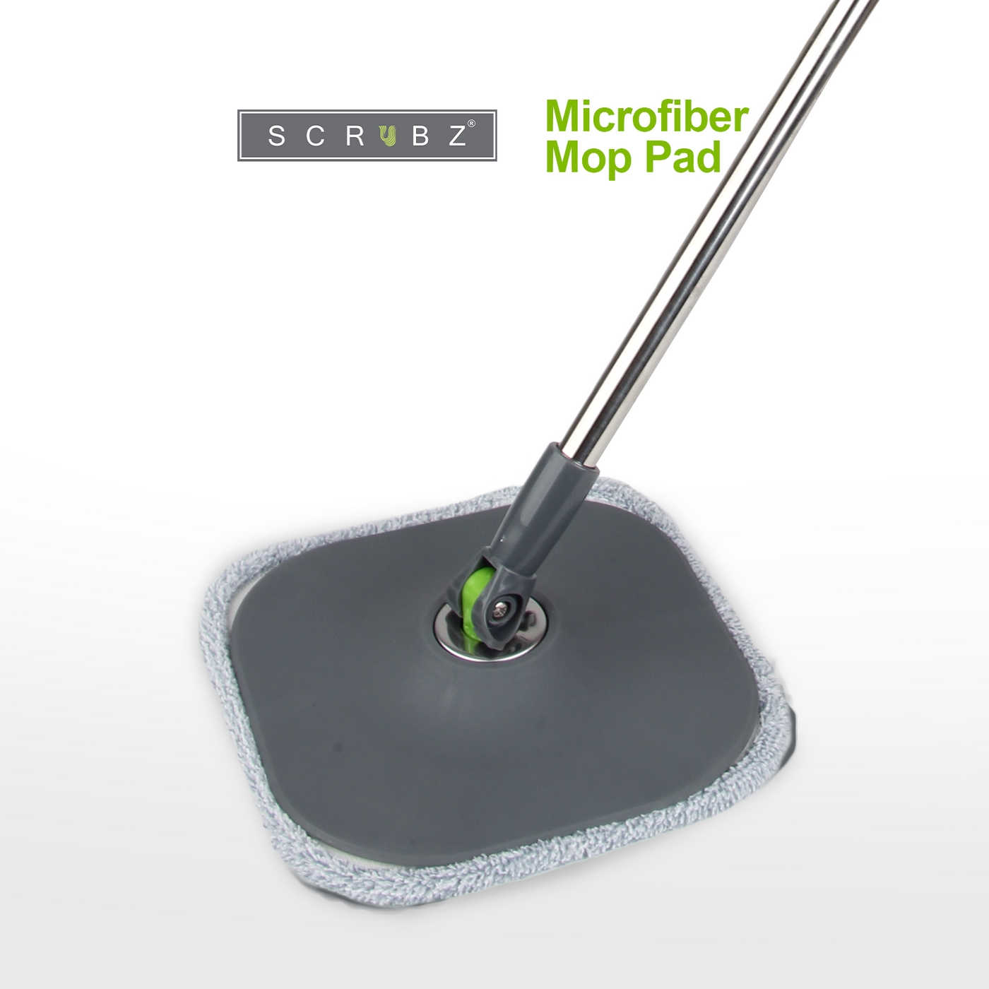 SCRUBZ Premium 360° Microfiber Square Spin Mop
