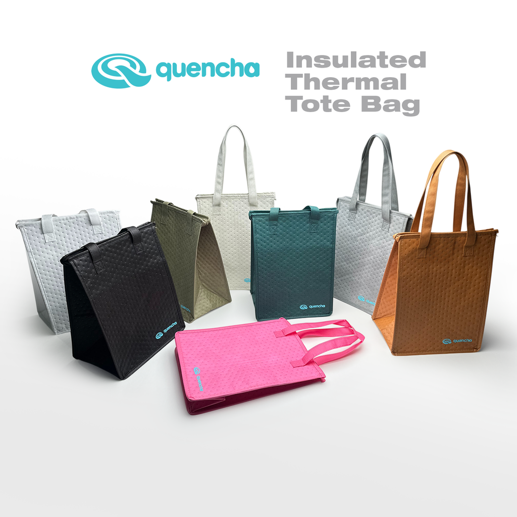 Quencha Thermal Lunch Bag High Capacity Insulated Food Briefcase Multi-Compartment Leakproof