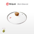 Slique Tempered Glass Lid for Frying Pan Wok Pot Saucepan 20cm 24cm 28cm Cookware Replacement Cover