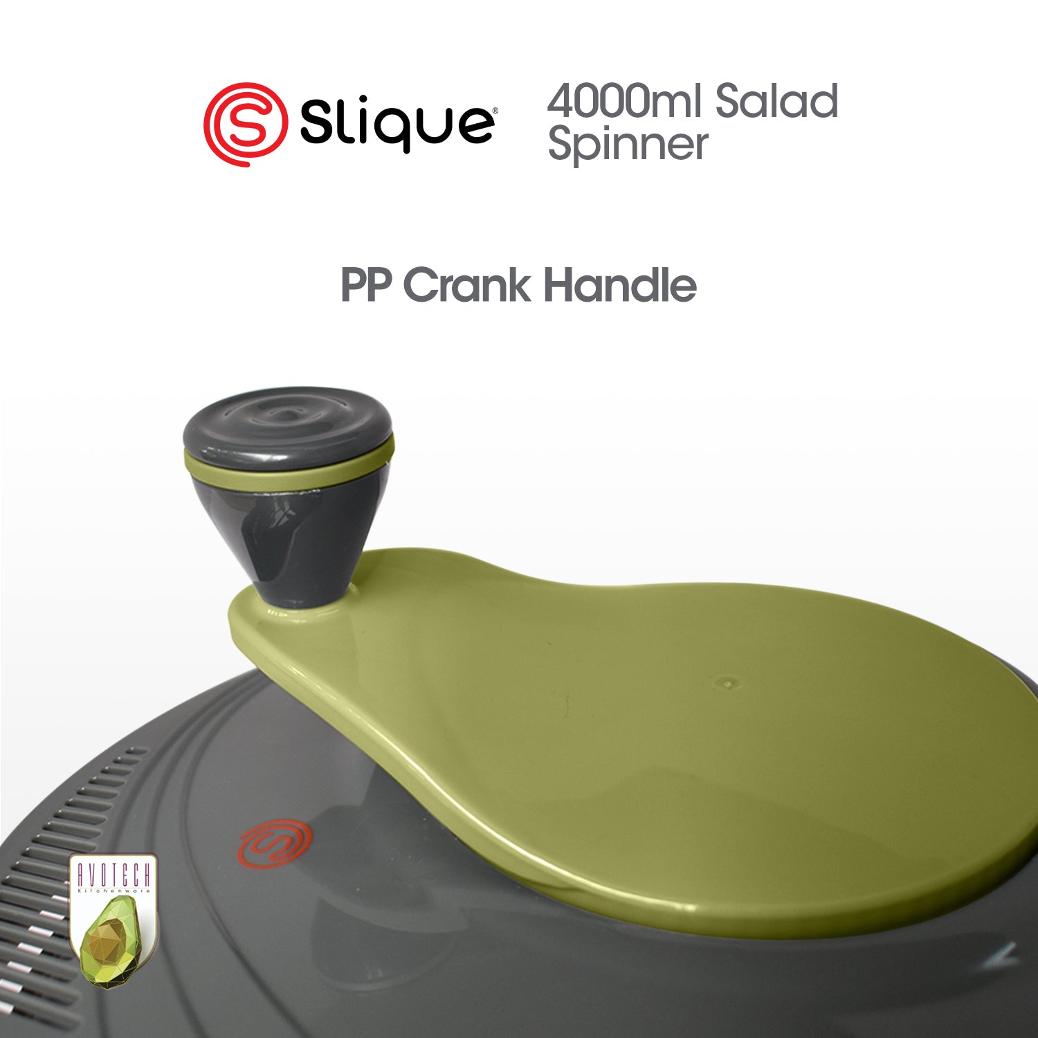 SLIQUE Avotech Anti-Slip Base Salad Spinner 4000ml | 4L
