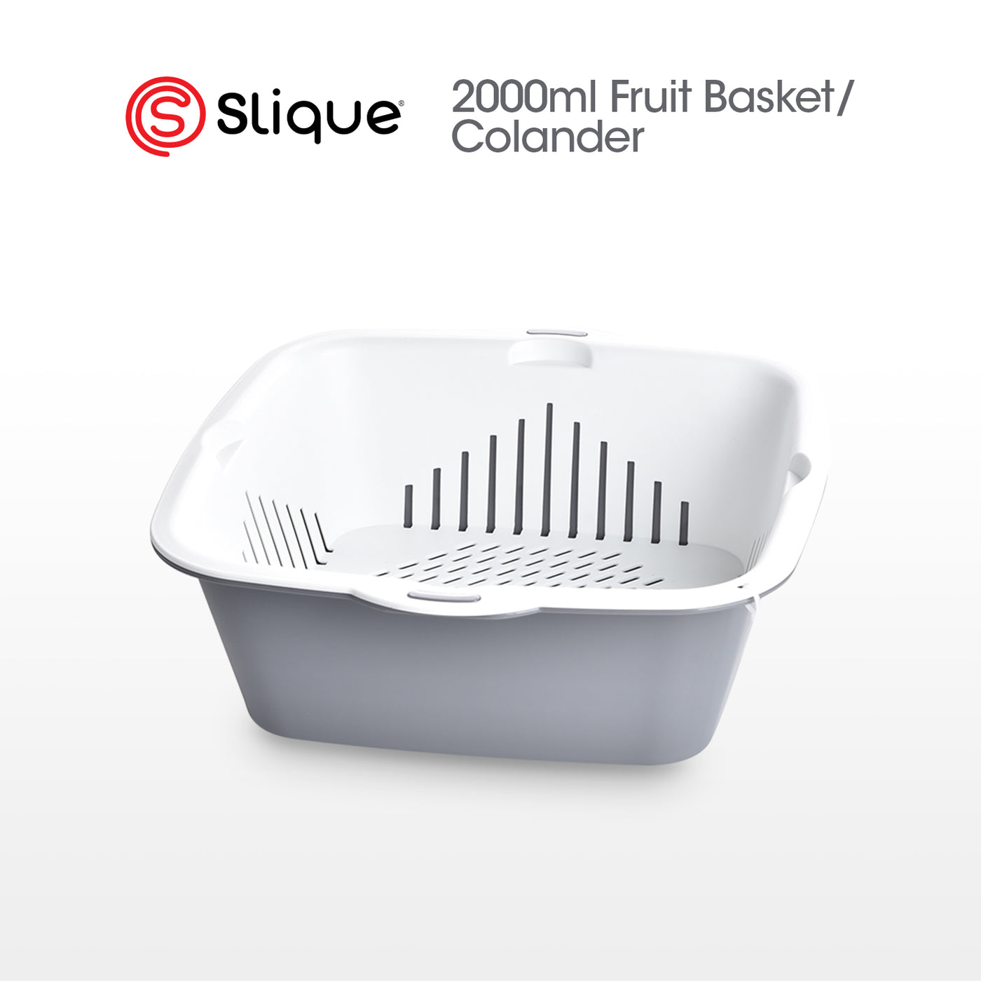 SLIQUE Premium Multi Purpose Fruit Basket | Colander | Strainer 2000ml