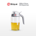 SLIQUE Premium Sodium Glass Oil Dispenser Jar, Condiments Organizer Bottle 300/600ml