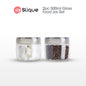 SLIQUE Premium Sodium Glass Food Jars 2pcs Jar Set 500/750/1000/1700/2100ml