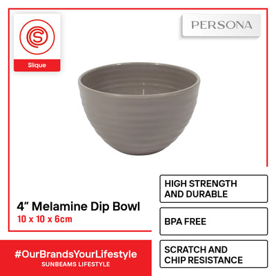 SLIQUE Premium Melamine Dinner Plate, Serving Plate, Dessert Plate, Bowl, Serving Bowl, Deep Bowl, Sauce Dish, Tumbler, Rice Spoon, Soup Ladle - Persona Collection | Ripple Design | Dinnerware Sets