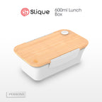 SLIQUE Lunch box w/ PP Spork Included | Compartment 600ml BPA Free