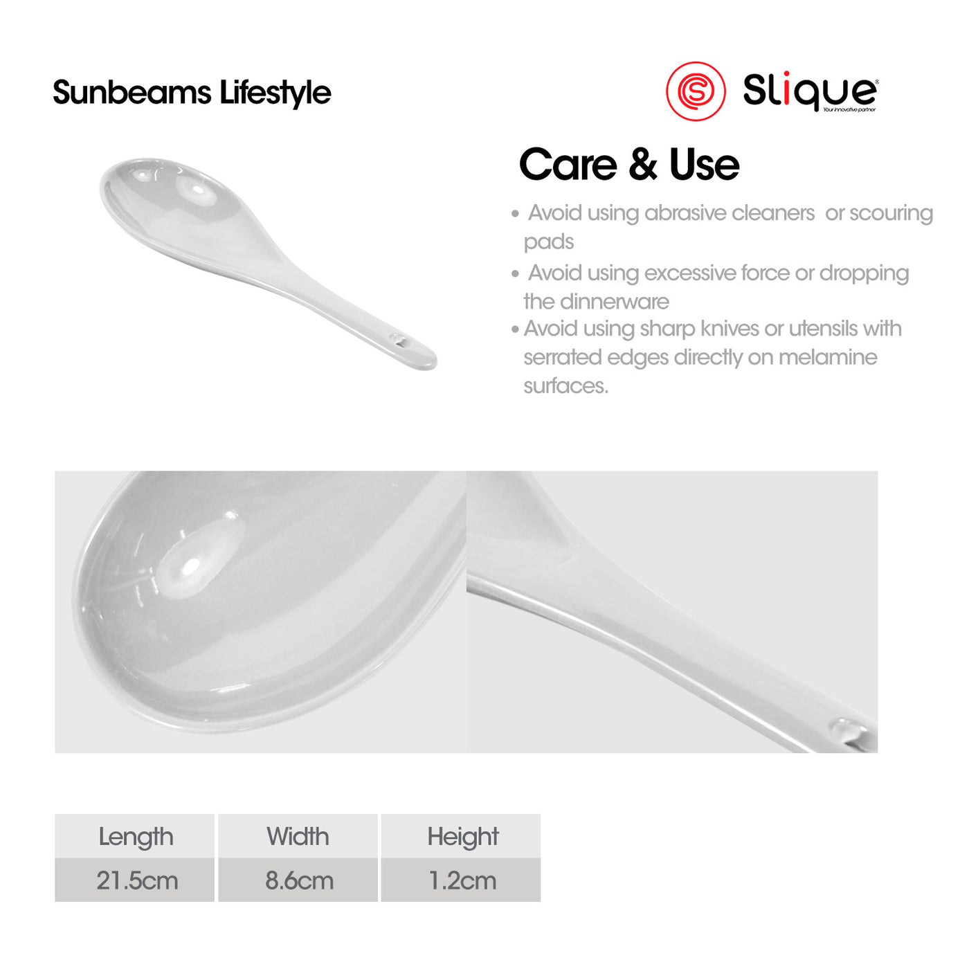 SLIQUE Premium Melamine Dinner Plate, Serving Plate, Dessert Plate, Bowl, Serving Bowl, Deep Bowl, Sauce Dish, Tumbler, Rice Spoon, Soup Ladle - Persona Collection | Ripple Design | Dinnerware Sets