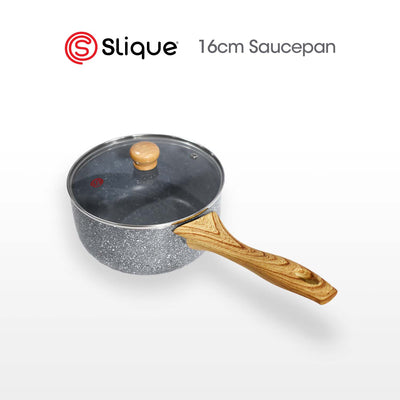 SLIQUE Premium Marble Sauce Pan 16/18/20cm