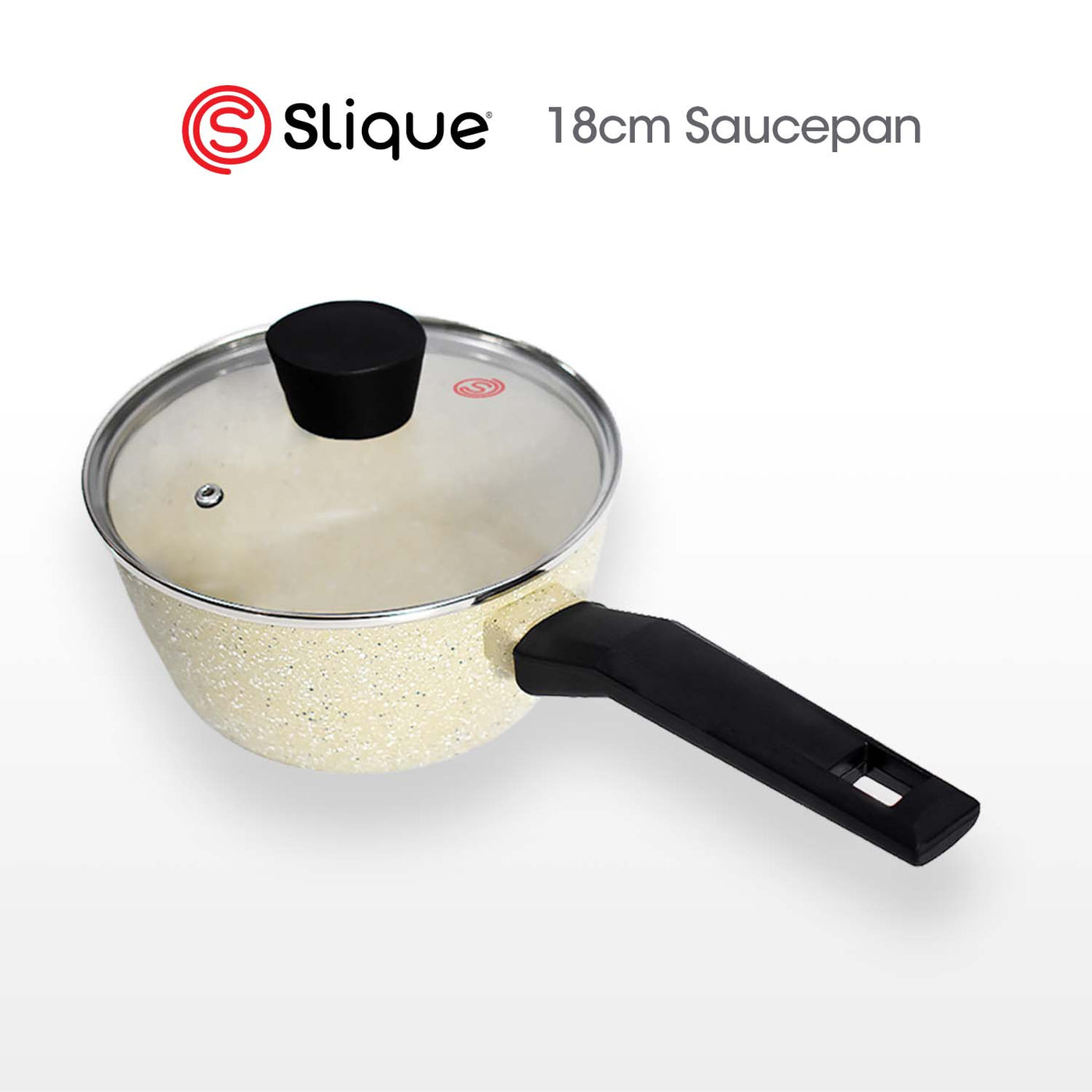 SLIQUE Premium Ceramic Sauce Pan 16cm/18cm