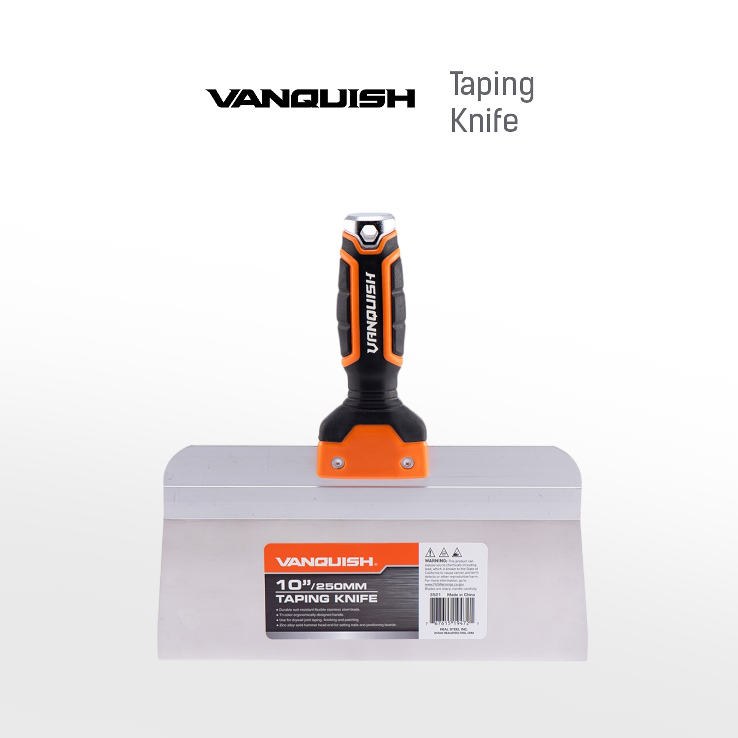 VANQUISH Premium Taping Knife, Flexible Blade 10inch | 250mm