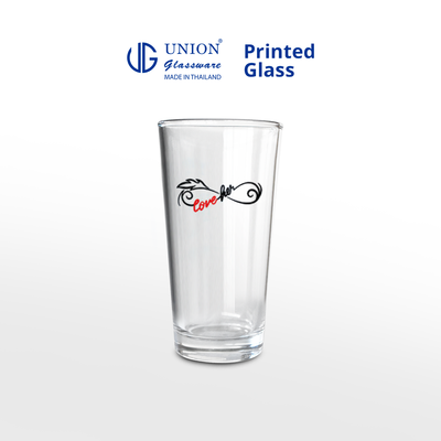 UNION GLASS Thailand Premium Printed Glass Limited Edition Design Water, Juice, Soda Glass 285ml | 9.6oz