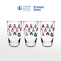 UNION GLASS Thailand Premium Printed Glass Limited Edition Design Water, Juice, Soda Glass 445ml | 16oz Set of 3