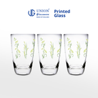 UNION GLASS Thailand Premium Printed Glass Limited Edition Design Water Glass 445ml | 16oz Set of 3