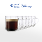 UNION GLASS Thailand Premium Clear Glass Mug 305ml Set of 6