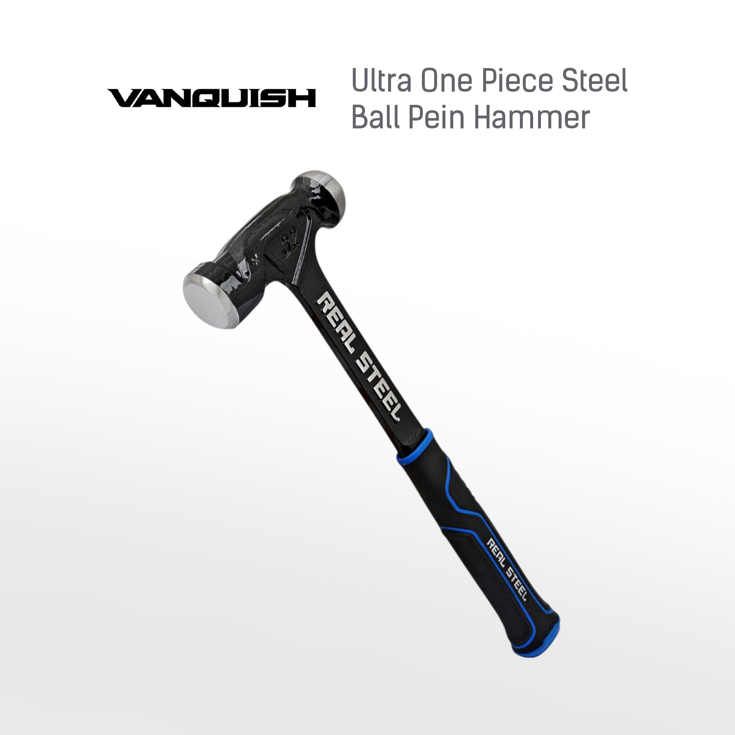 REALSTEEL Ball Pein Hammer Ultra One Piece Steel 32oz