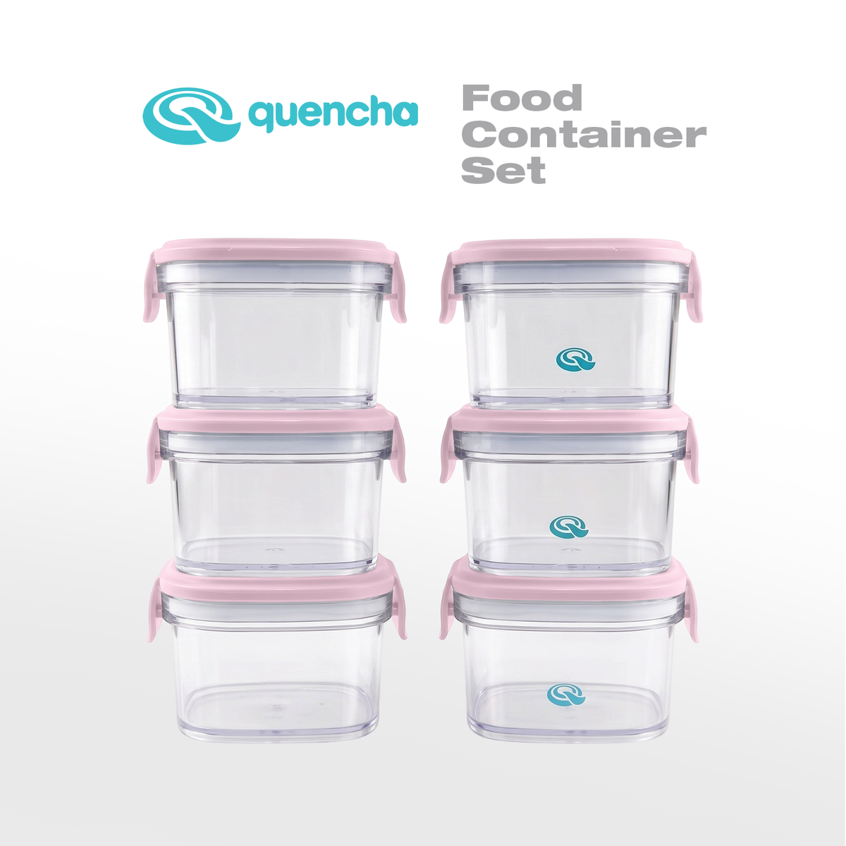 Quencha Kids Food Storage Container Set BPA Free Leak Proof Stackable Lunch Box Food Keeper